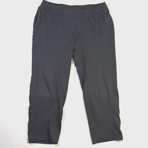 Champion Duo Dry Mens‎ XL Black Capri Athletic Pants Pockets Textured Mesh B9369